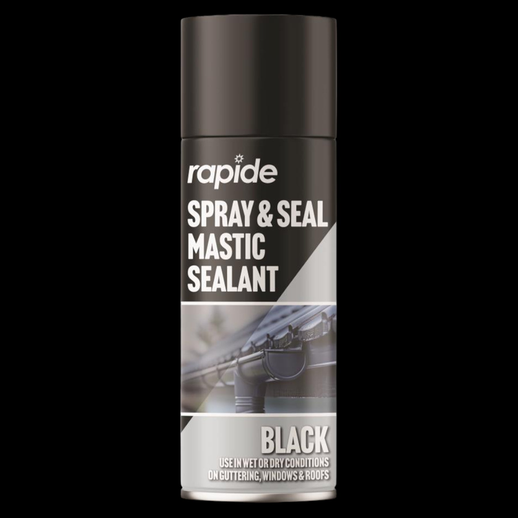 Rapide Spray And Seal 400ml Black Sealant