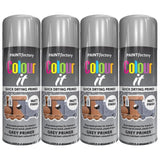 4X Paint Factory Grey Primer Spray Paint 400ml Spray Paint