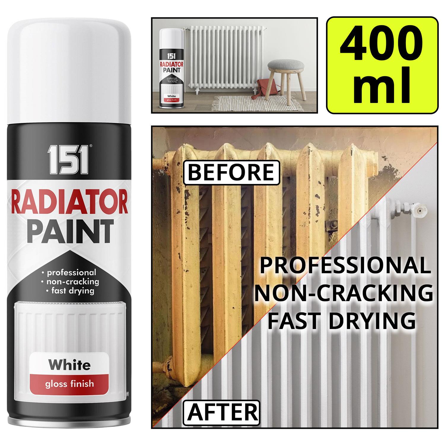 White Radiator Spray Paint 400ml Spray Paint