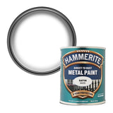 4X Hammerite Satin White Paint 750ml