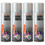 4X Promatic Steel Wheels Spray Paint 500ml Spray Paint