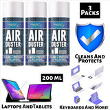 3X Air Duster Spray 200ml Air Duster Spray