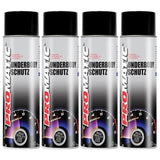 4X Promatic Black Underbody Spray Paint 500ml Spray Paint