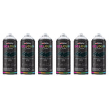 6X Midnight Black RAL 9005 Satin Spray Paint 400ml