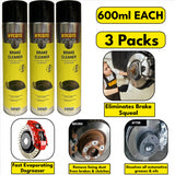 3X Hycote Brake Cleaner Spray 600ml Technical Spray