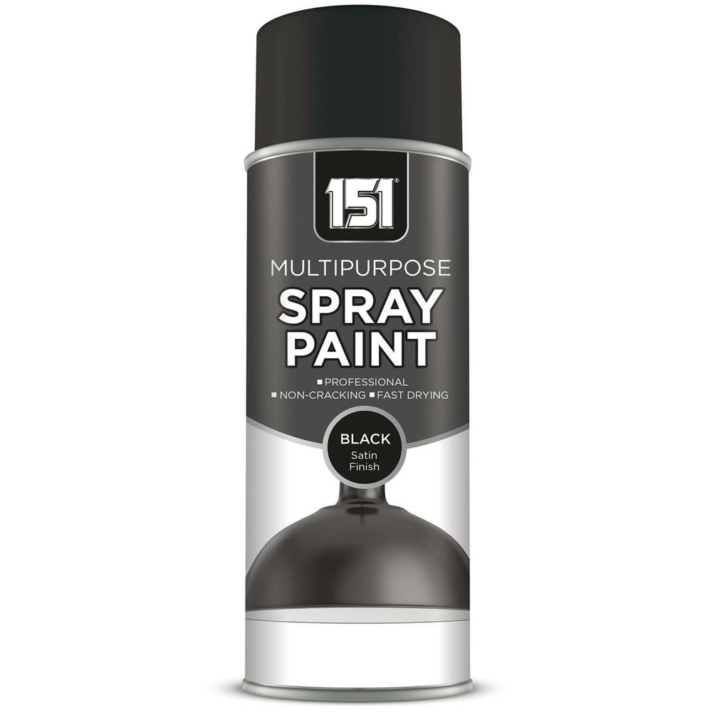 151 Black Satin Spray Paint 400ml Spray Paint