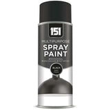 151 Black Satin Spray Paint 400ml Spray Paint