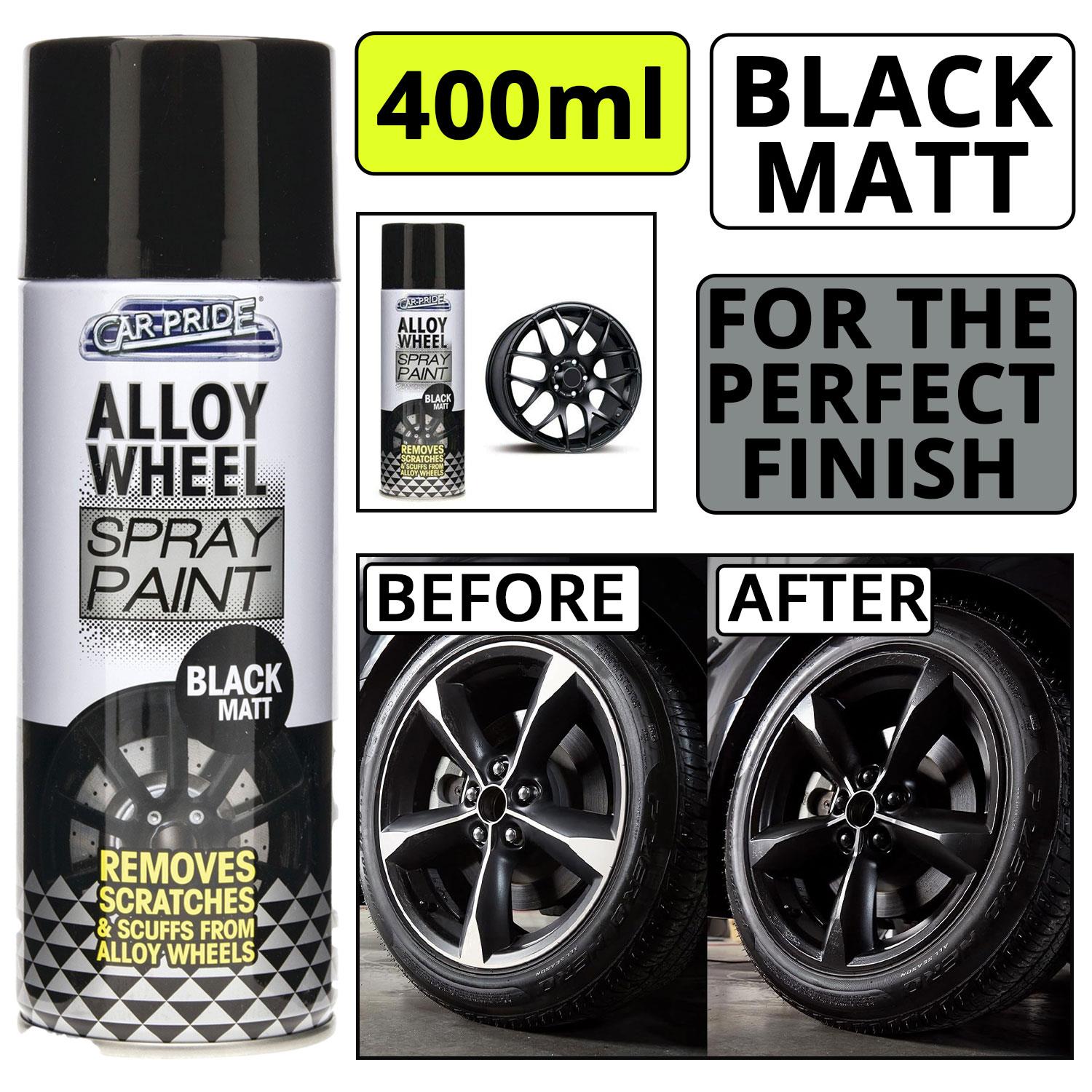 Alloy Wheel Black Matt Spray 400ml Spray Paint