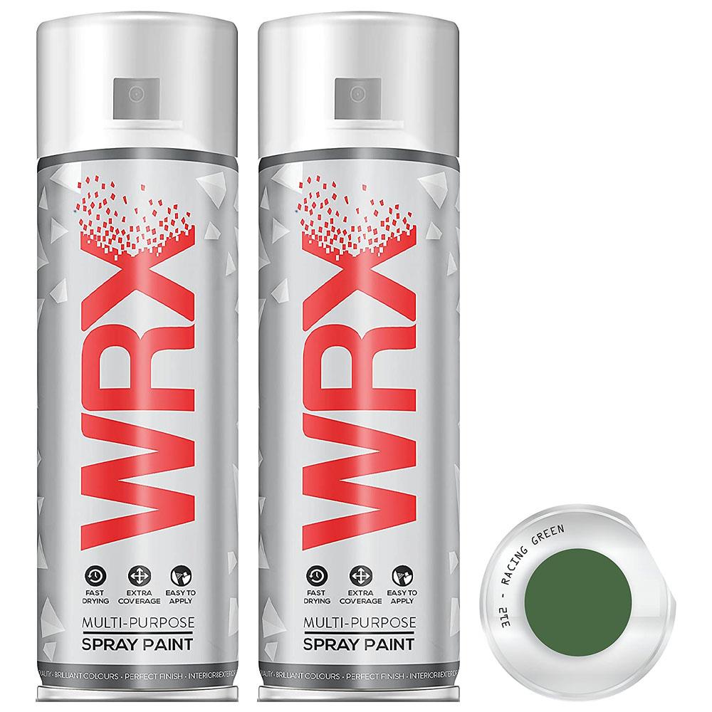 2X WRX Flat Racing Green Spray Paint 400ml Spray Paint