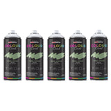 5X Cool Green RAL 130 70 50 Satin Spray Paint 400ml