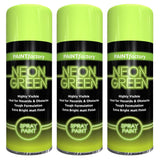 3X Paint Factory Fluorescent Neon Green Spray Paint 200ml Spray Paint