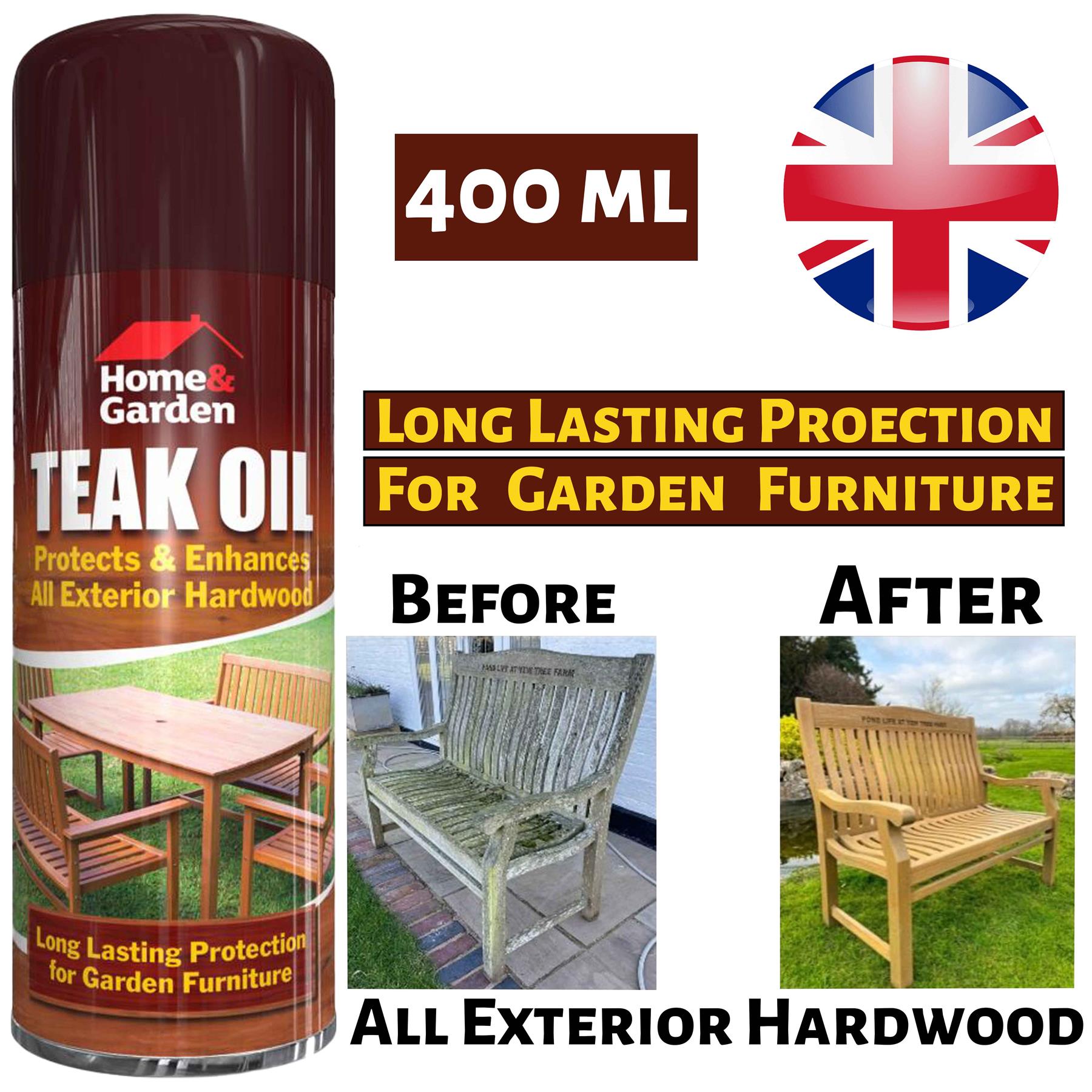 Home & Garden Teak Oil Spray 400ml Spray Paint
