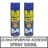 2X Multipurpose Adhesive Glue Spray 500ml Spray Paint