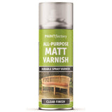Paint Factory Clear Matt Varnish Spray 400ml