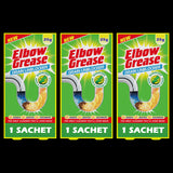 3X Drain Away Elbow Grease Sachets 25G Drain Cleaner