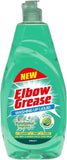Elbow Grease washing up liquid eucalyptus in a green bottle for effective dish cleaning