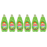 Six bottles of Elbow Grease washing up liquid in bright green packaging for effective dish cleaning