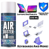 Essential Electrical air duster spray 200ml for cleaning laptops, tablets, and keyboards effectively
