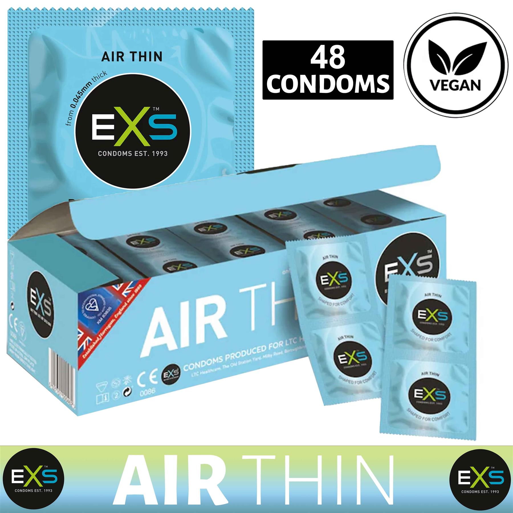 48X EXS Air Thin Condoms Male Condom