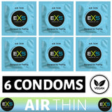 6X EXS Air Thin Condoms Male Condom
