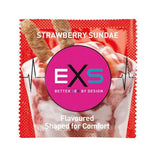 6X EXS Flavoured Latex Condoms Strawberry Male Condom