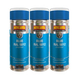 3X Hycote Blue Spray Paint 400ml Spray Paint
