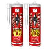 2X Gorilla Filler White 320ml Instant Filler