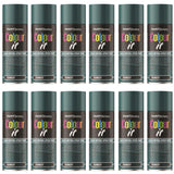 12X Paint Factory Forest Green Gloss Spray Paint 400ml