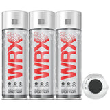 3X WRX Matt Black Spray Paint 400ml Spray Paint