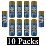 10X Hammerite Smooth Gold Spray Paint 400ml Spray Paint