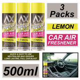 3X - What A Blast! Lemon Car Air Freshener Spray 500ml Car Air Freshener