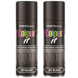 2X Paint Factory Black Gloss 250ml
