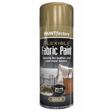 24X - Paint Factory Gold Flexible Fabric & Vinyl Spray Paint 200ml