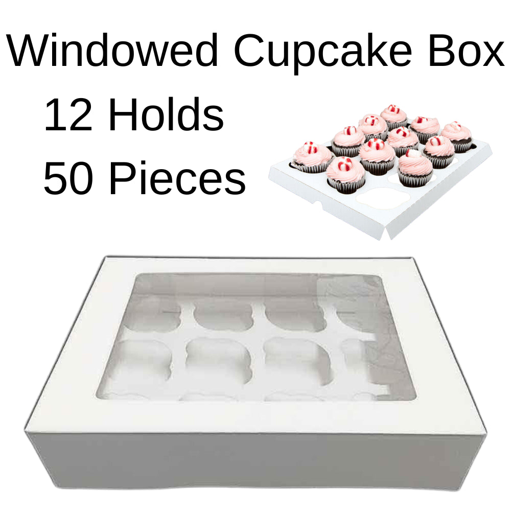 12 Hole 50X Cupcake Boxes Cupcakes Box
