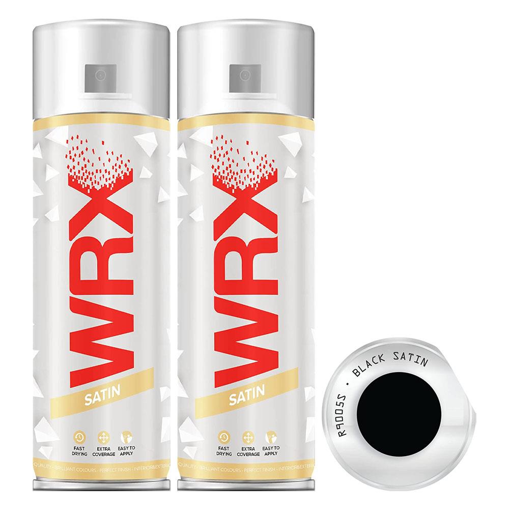 2X WRX Satin Black Spray Paint 400ml Spray Paint