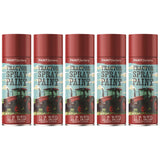 5X - Tractor Spray Paint Massey Ferguson Red 400ml Spray Paint