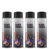 4X Promatic Black Primer Spray 500ml Spray Paint