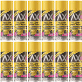 12X Auto Extreme Yellow Gloss Spray Paint 400ml