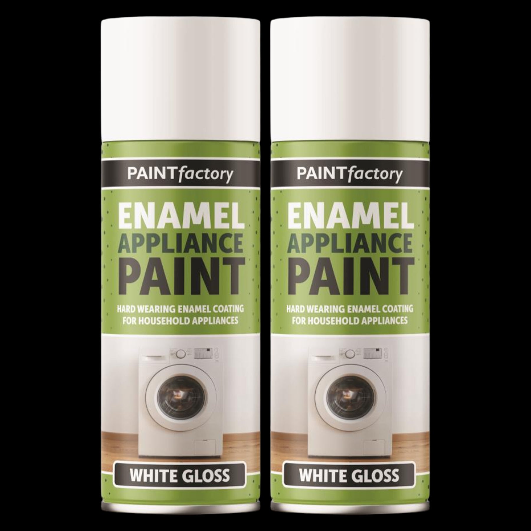 2X White Gloss Enamel Appliance Spray Paint 400ml Spray Paint