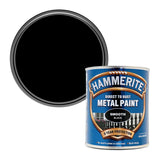 3X Hammerite Smooth Black Paint 750ml
