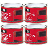 4X Step & Tile Red Paint Tin 180ml Tin Paint