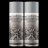 2X Auto Extreme Alloy Wheel Spray Paint Silver 400ml Spray Paint