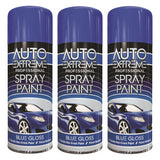 3X Auto Extreme Blue Spray Paint 400ml Spray Paint