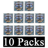 10X Hammerite Hammered Black Paint 250ml Tin Paint