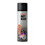 5X Promatic Matt Black Spray Paint 500ml Spray Paint