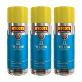 3X Hycote Aa Van Yellow Spray Paint 400ml Spray Paint