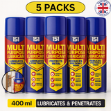 5X 151 Multi-Purpose Lubricant Spray lubricants & Penetrates 300ml