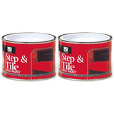2X Step & Tile Red Paint Tin 180ml Tin Paint