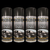 4X Auto Extreme Pro Satin Black Spray Paint 400ml Spray Paint