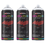 3X Red Primer Matt Spray Paint 400ml